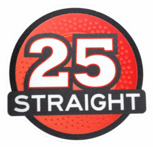 25 Straight Stickers - 30 pack
