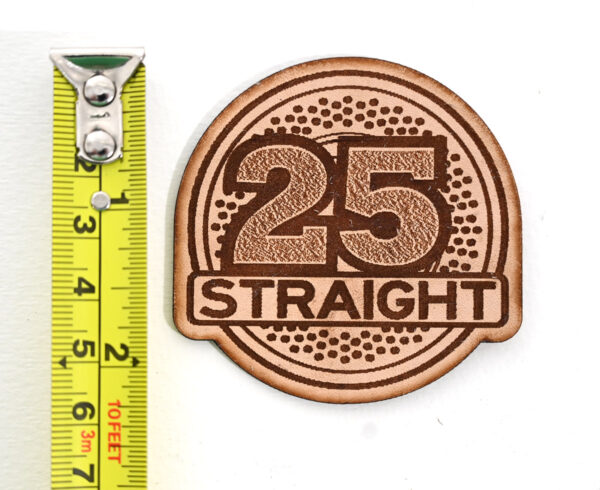 25 Straight Leather Patches - 20 pack - Image 3
