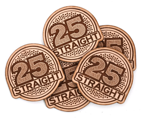 25 Straight Leather Patches - 20 pack - Image 4