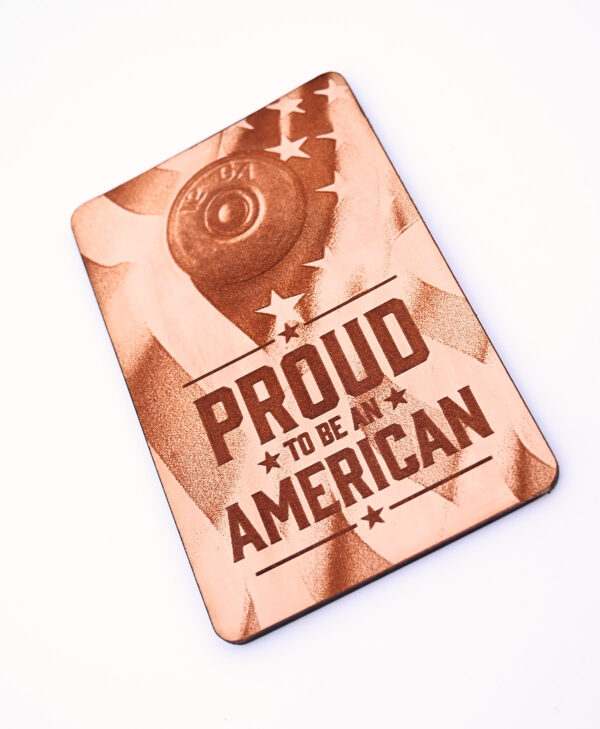Proud To Be An American Leather Muzzle Rest - Image 4
