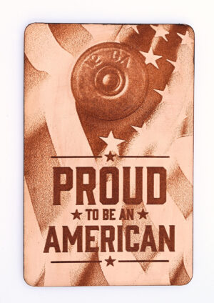 Proud To Be An American Leather Muzzle Rest