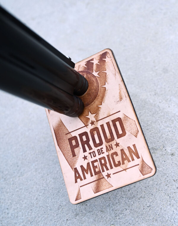 Proud To Be An American Leather Muzzle Rest - Image 5