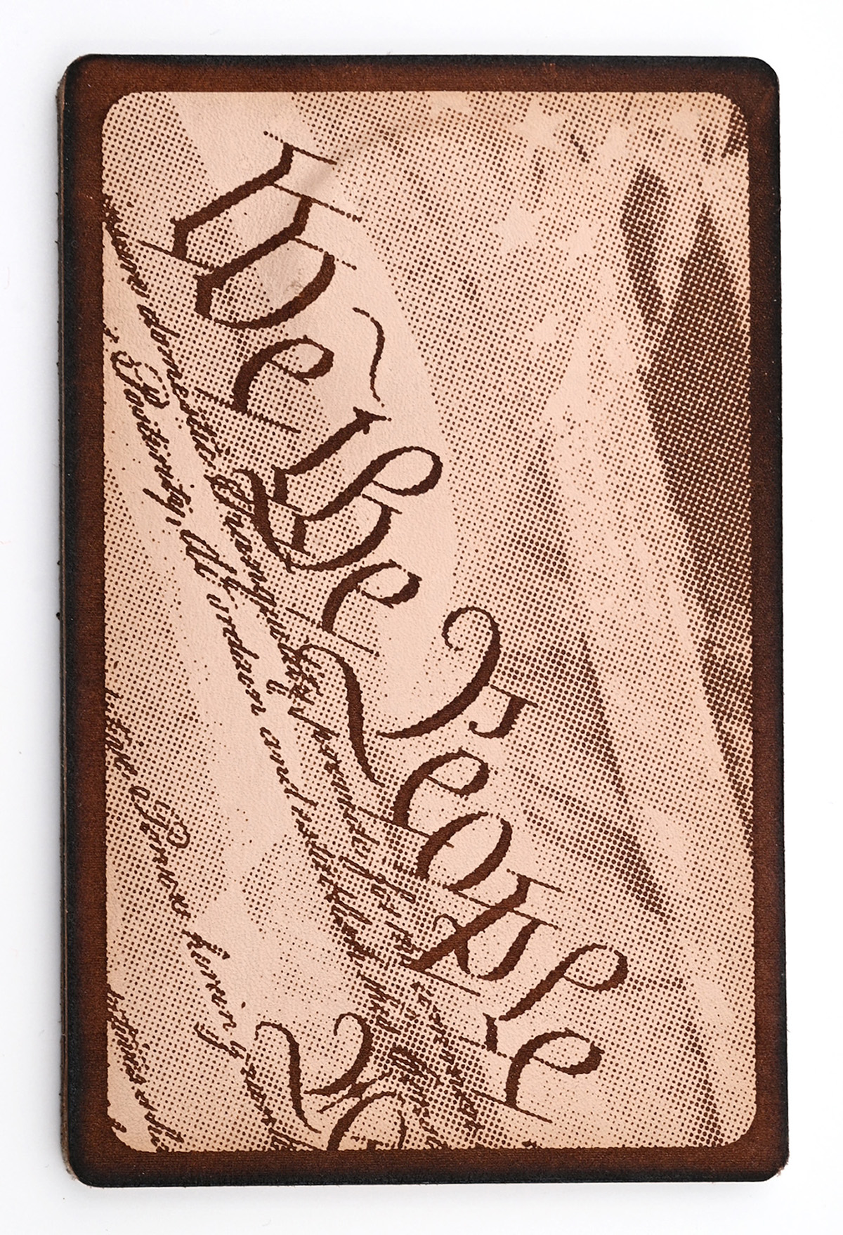 We The People Leather Muzzle Rest